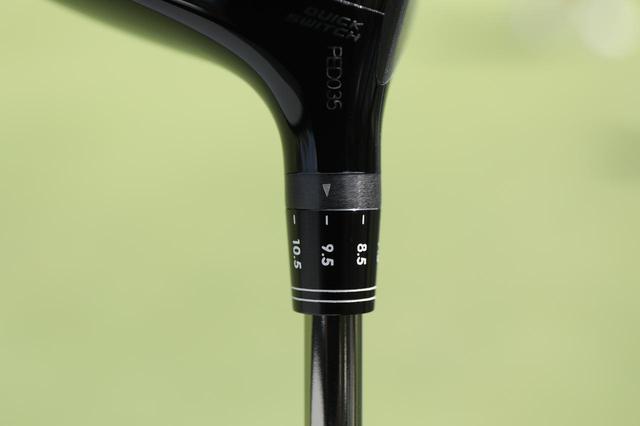 画像: ロフトを調整できるミズノプロ モデルE。木戸は9.5度ロフトで使用