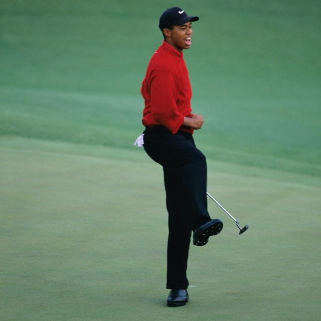 画像: タイガー伝説の幕開けとなったメジャー1勝目、1997年のマスターズ。このときの相棒パターがトライレイヤード
