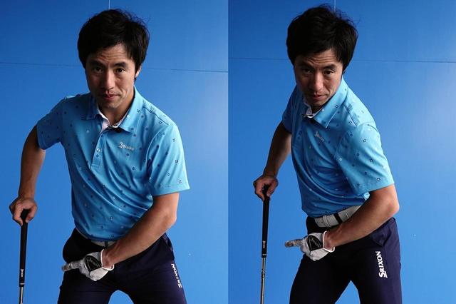 画像: 体の軸を保つにはバックスウィングで骨盤が右を向くように腰を回そう
