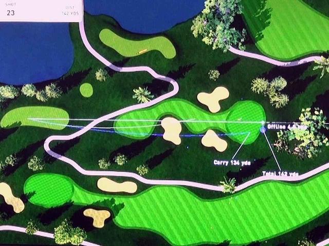 画像: キャリー134ヤード、トータル142ヤードの完璧なドローボールが飛び出た