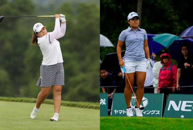 画像: 日本女子プロゴルフ選手権に元世界ランキング1位のパク・インビ(左)と畑岡奈紗(右)。普段は米女子ツアーを拠点に置く選手も出場することで必然的にハイレベルな争いとなる(写真は2018年の全米女子オープン 撮影/南しずか 2019年の日本女子オープンゴルフ選手権(畑岡)撮影/岡沢裕行)