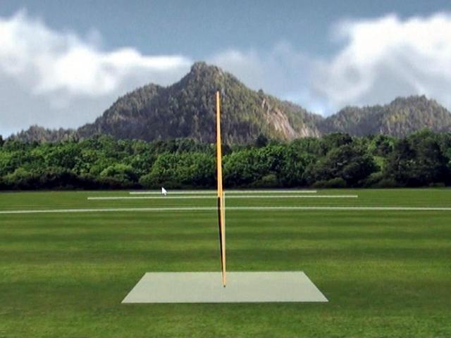 画像: 中村の1打目の弾道。真っすぐの弾道で239ヤード飛ばした