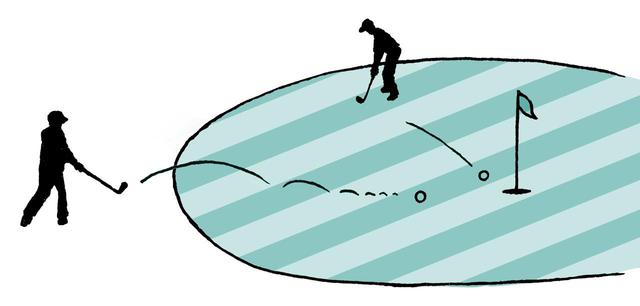 画像: グリーン上でも旗竿を立てて プレーすることで、スピード アップが期待されている。