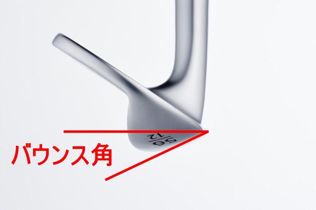 画像: 赤線で示した角度が、バウンス角