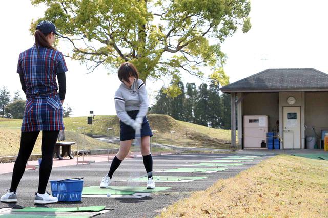 画像: レッスンの成果で、ドライバーの飛距離が20ヤード以上伸びた飯田