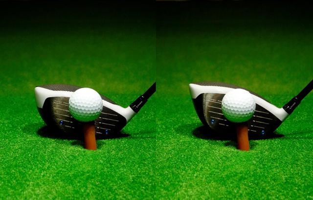 画像: SIM MAX (左)とSIM MAX D(右)を比べるとフェースの高さの違いが確認できる