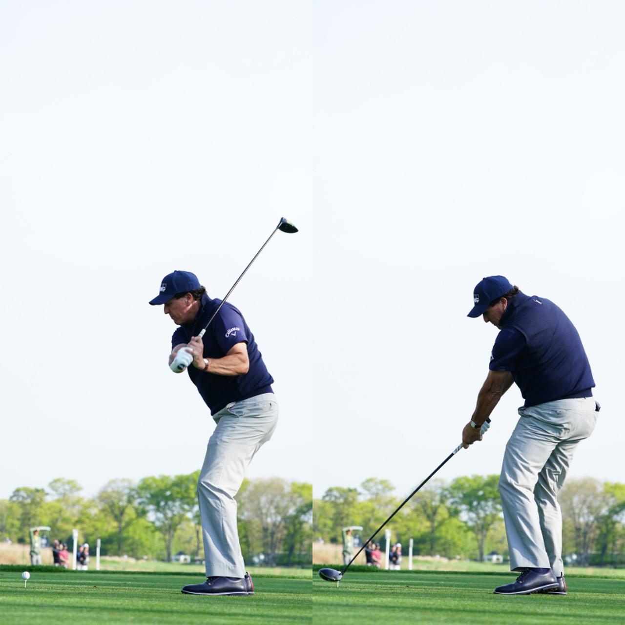 50歳でも平均飛距離302.6ヤード！ ミケルソンの「開いて閉じる」の極み