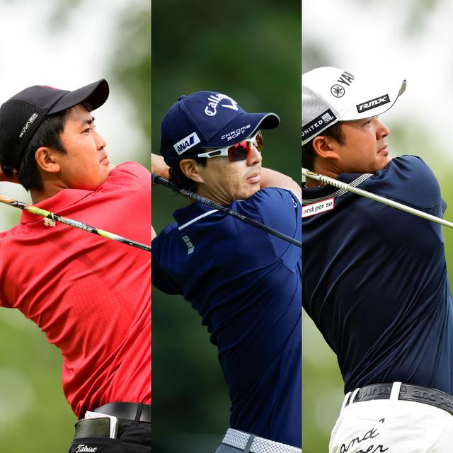 画像: 「全米オープン」の初日を予選通過圏内で健闘する日本勢、左から金谷拓実2オーバー71位タイ(写真/USGARobert Beck)、石川遼2オーバー71位タイ(写真/USGAJeff Haynes)、今平周吾1オーバー33位タイ(写真/USGARobert Beck)