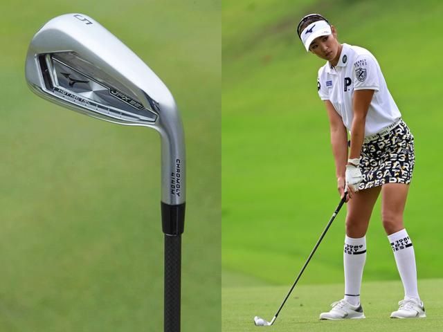 画像: 飛距離と弾道の高さの両方を実現。アイアン(5I~PW)「ミズノ JPX921 HOTMETAL」(写真左は2020年の日本女子オープン 撮影/有原裕晶)