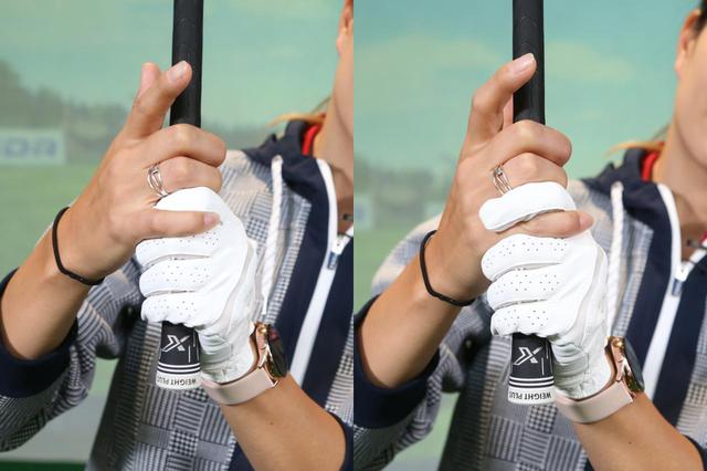 画像: 左がオーバーラッピング、右がインターロッキング。高島曰く「個人の好みの範疇」なので、それぞれ試して握りやすいほうを選ぼう