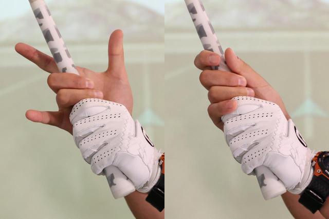 画像: 右手は中指と薬指を中心に握り、ほかの3本の指は添える程度でオッケー