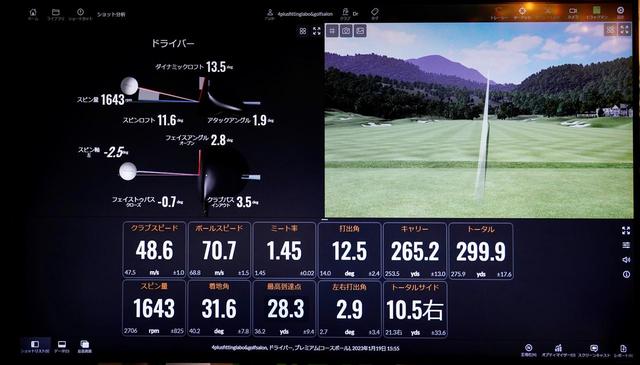 画像: 「ベンタスTRレッド」は最高到達点28.3度と球を上がてくれてつかまりも良い