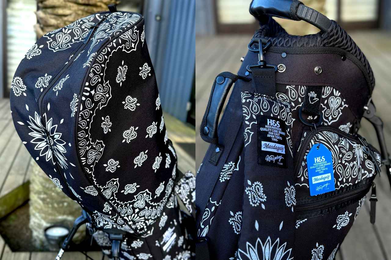 Hide and Seek × Masda Golf コラボ キャディバッグ HideandSeek』 × 『MasdaGolf』 × 『KenYahagi』 コラボキャディバッグ