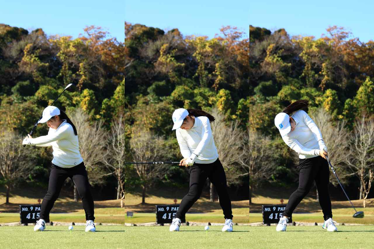 画像: 新人戦を制した荒木優奈のスウィングをプロが解説。低く長いインパクトゾーンを作る動きとは？【勝者のスウィング】 - みんなのゴルフダイジェスト