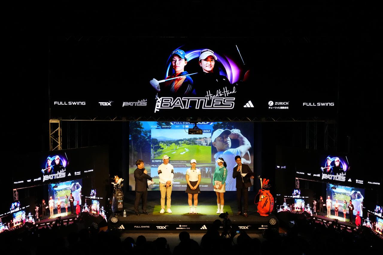 画像 : 6番目の画像 - 2024年のプレイベント『TGXバトルズ』の渋野日向子 vs 原英莉花の様子 - みんなのゴルフダイジェスト