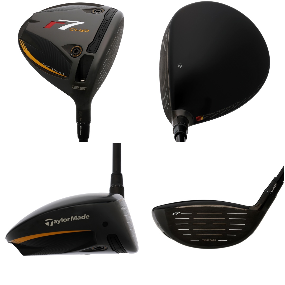 画像: 『R7 Quad Mini Driver』。試打シャフトは『Diamana TM55 (Flex:S、43.75インチ)