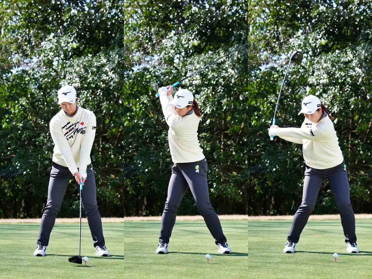 画像: クラブを短く握って安定感アップ！ 初優勝した稲垣那奈子のスウィングをプロが解説【勝者のスウィング】 - みんなのゴルフダイジェスト
