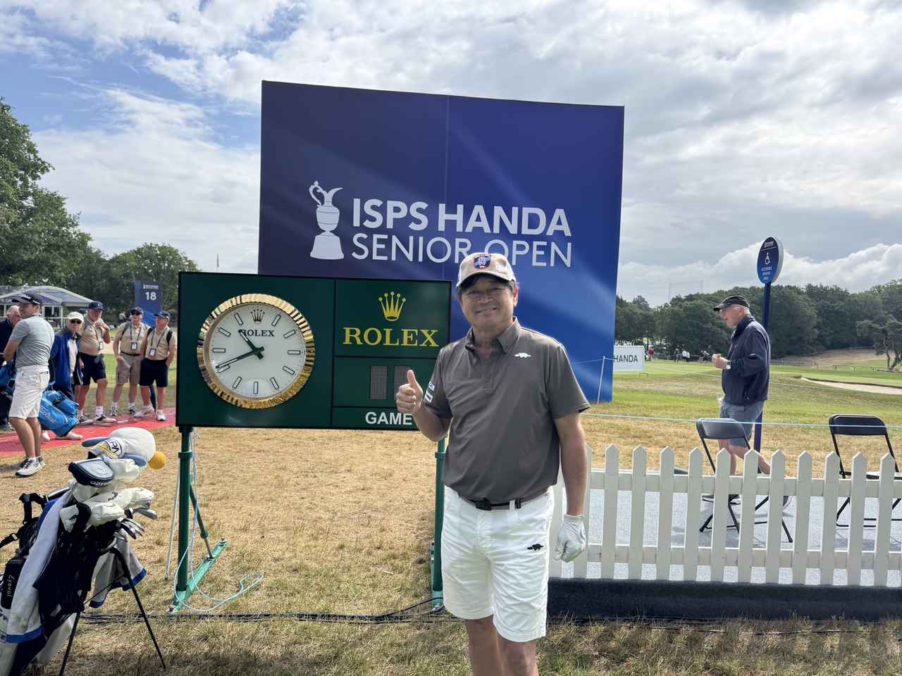 画像: 初メジャーとなったISPS HANDA シニアオープンの会場サニングデールGCにて