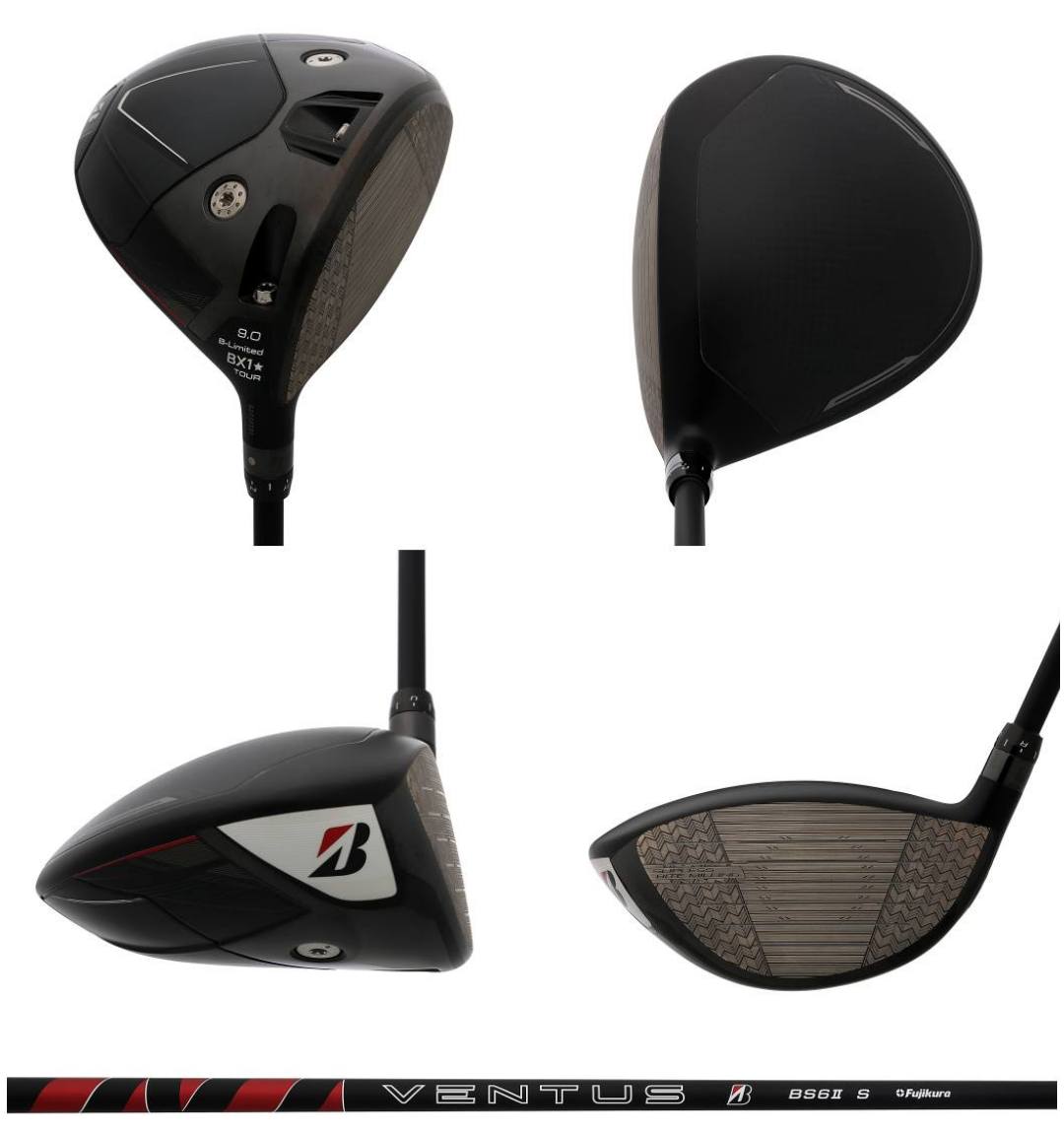 画像: ブリヂストン『B-Limited BX1★TOUR』ドライバー（9度）、シャフト『VENTUS　BS6Ⅱ』（Flex S）