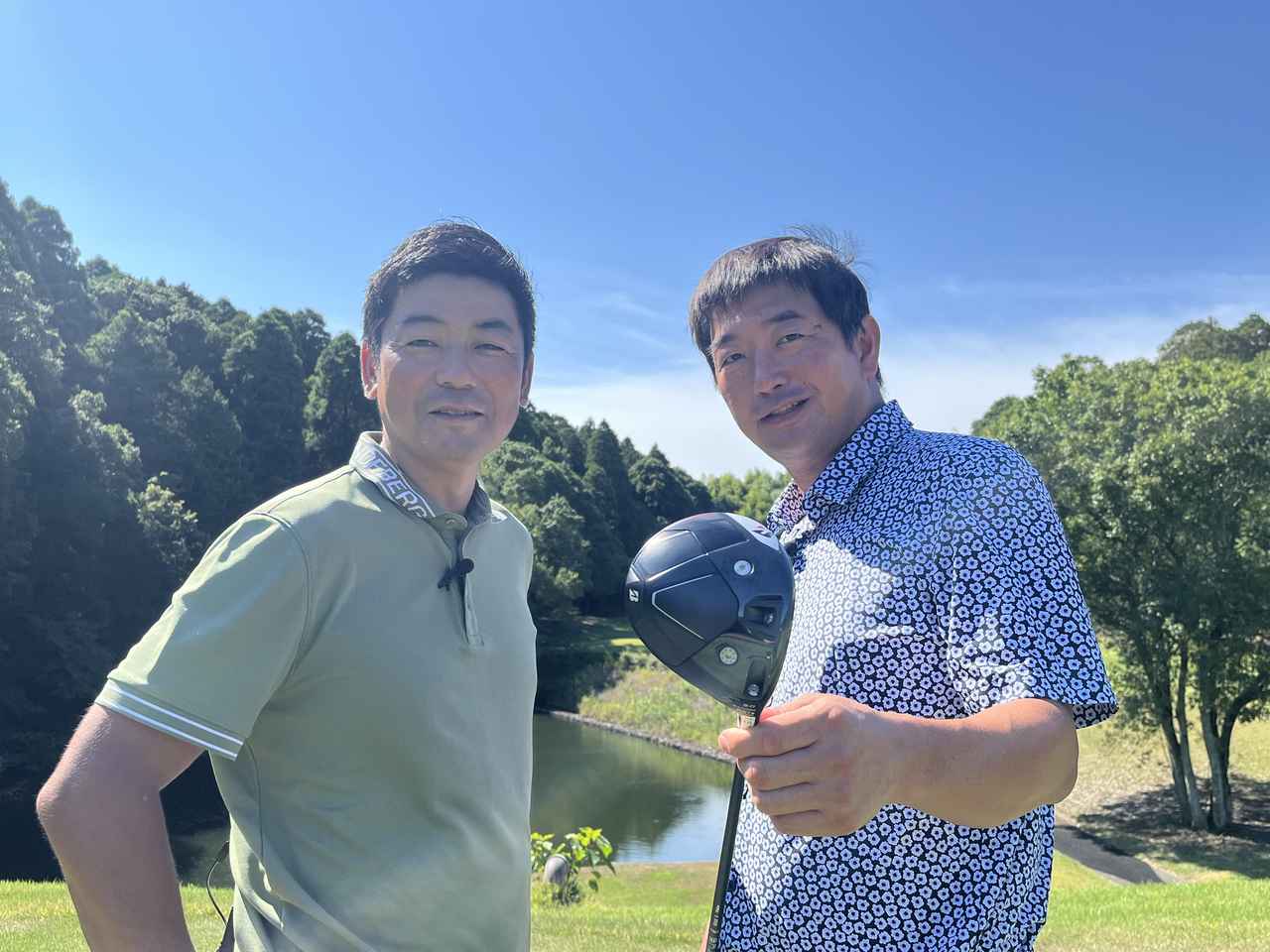 画像: 試打を担当した癸生川喜弘プロ（左）とデータ分析を担当した小島慶太プロ（右）