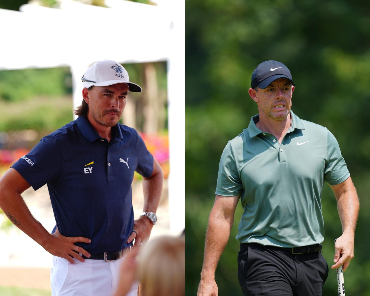 画像: 最終戦に駒を進めたローリー・マキロイ(右)と敗退したリッキー・ファウラー(左)(撮影/岩本芳弘)