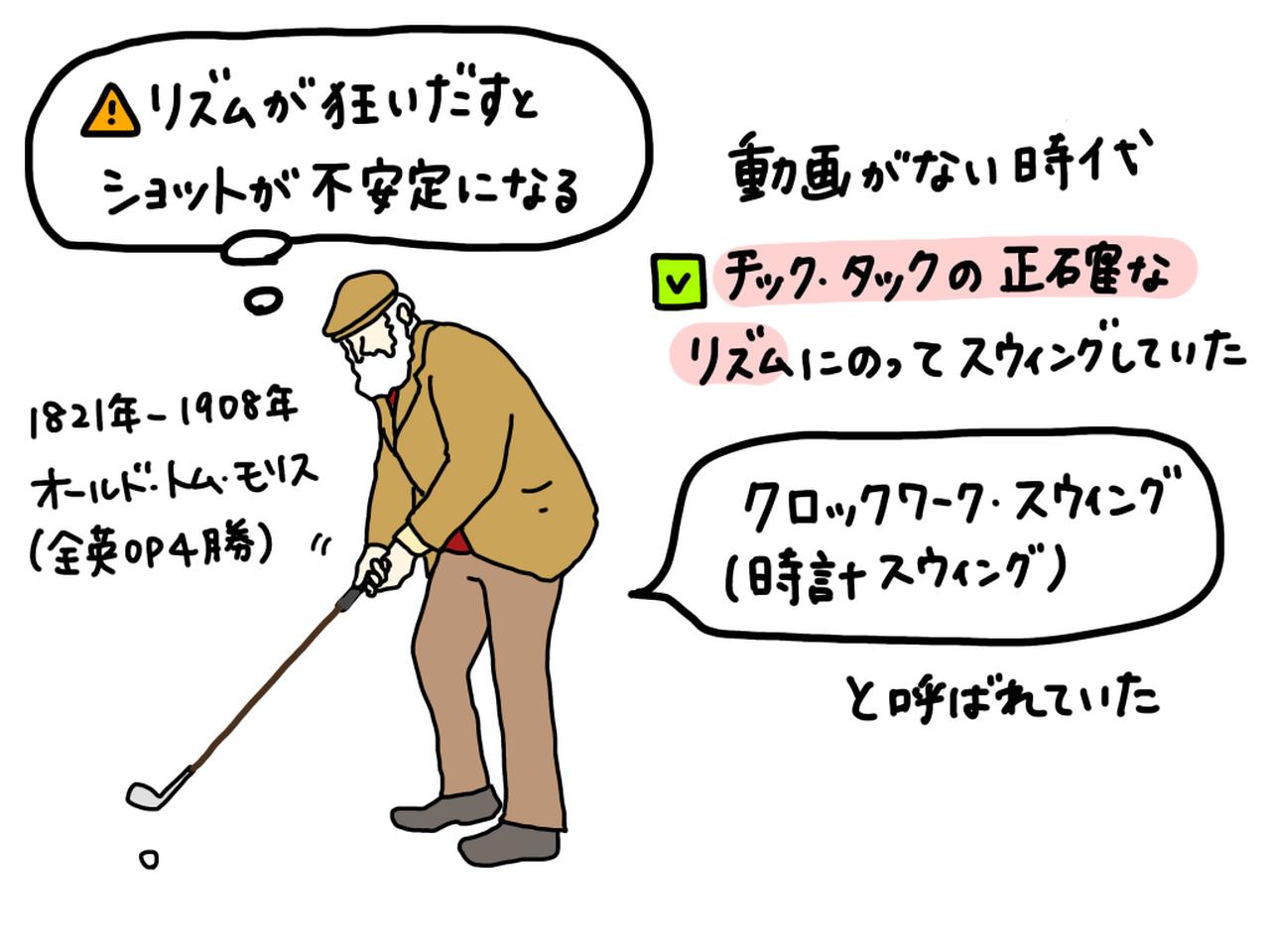 画像: トム・モリスの時代から重要視されてきた「スウィングリズム」。下半身リードを作るために適切なリズムの取り方を、プロがイラストを交えて解説 - みんなのゴルフダイジェスト