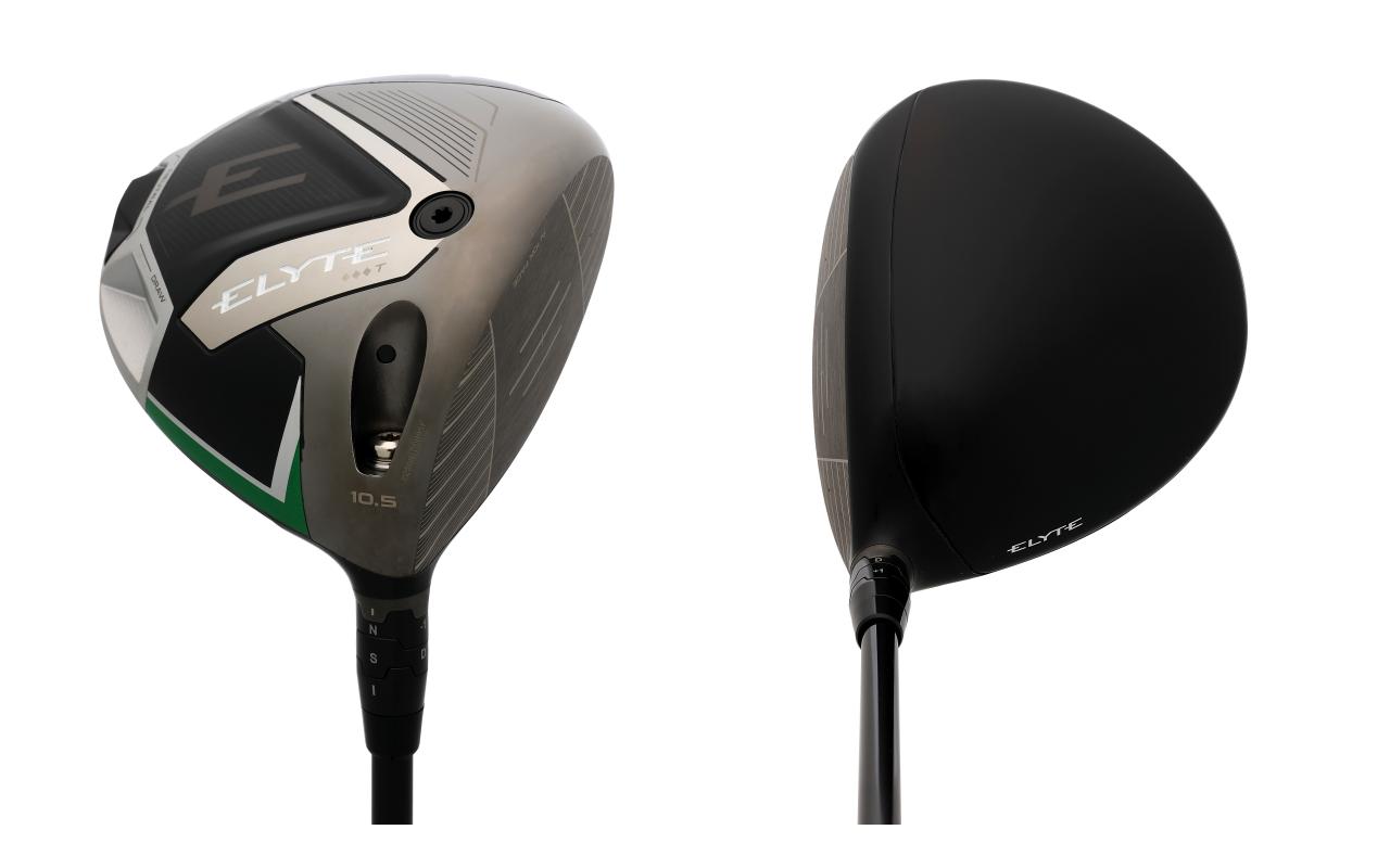 ELYTE ドライバー 黒/白 大型ヘッド ヘッドのトウ側に強さを感じるシリーズ唯一の縦長顔。『エリート