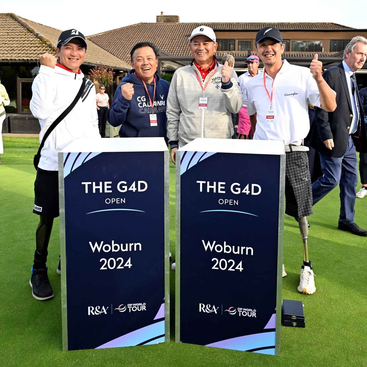 画像: イギリスのウォーバーンＧＣで行われた「the G4D open」にも昨年出場（左から2番目）。日本代表として誇らしげです