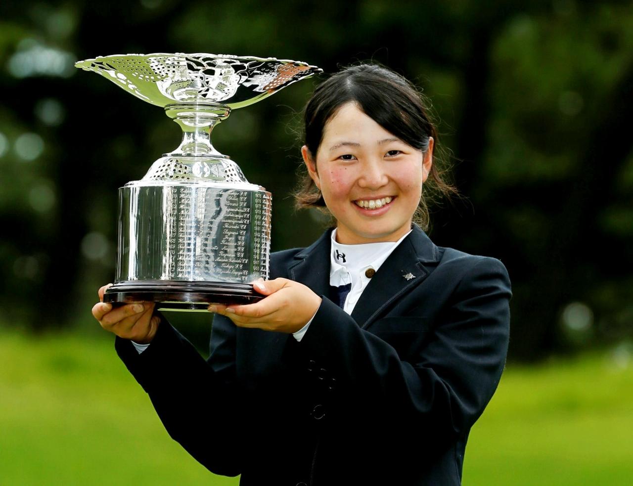 画像: 2014年大洗GCで行われた日本女子アマを制した蛭田みな美(撮影/岡沢裕行)