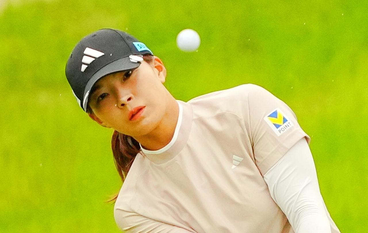 画像: クローガー・クイーンシティ選手権初日44位の渋野日向子(撮影/岩本芳弘)