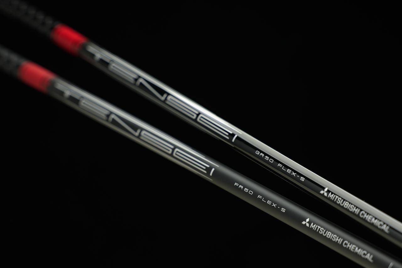 画像: 専用開発された「TENSEI」が純正シャフト。手元と先端のしなりを生かせる50gと、動きを抑えて叩ける60gが用意されている