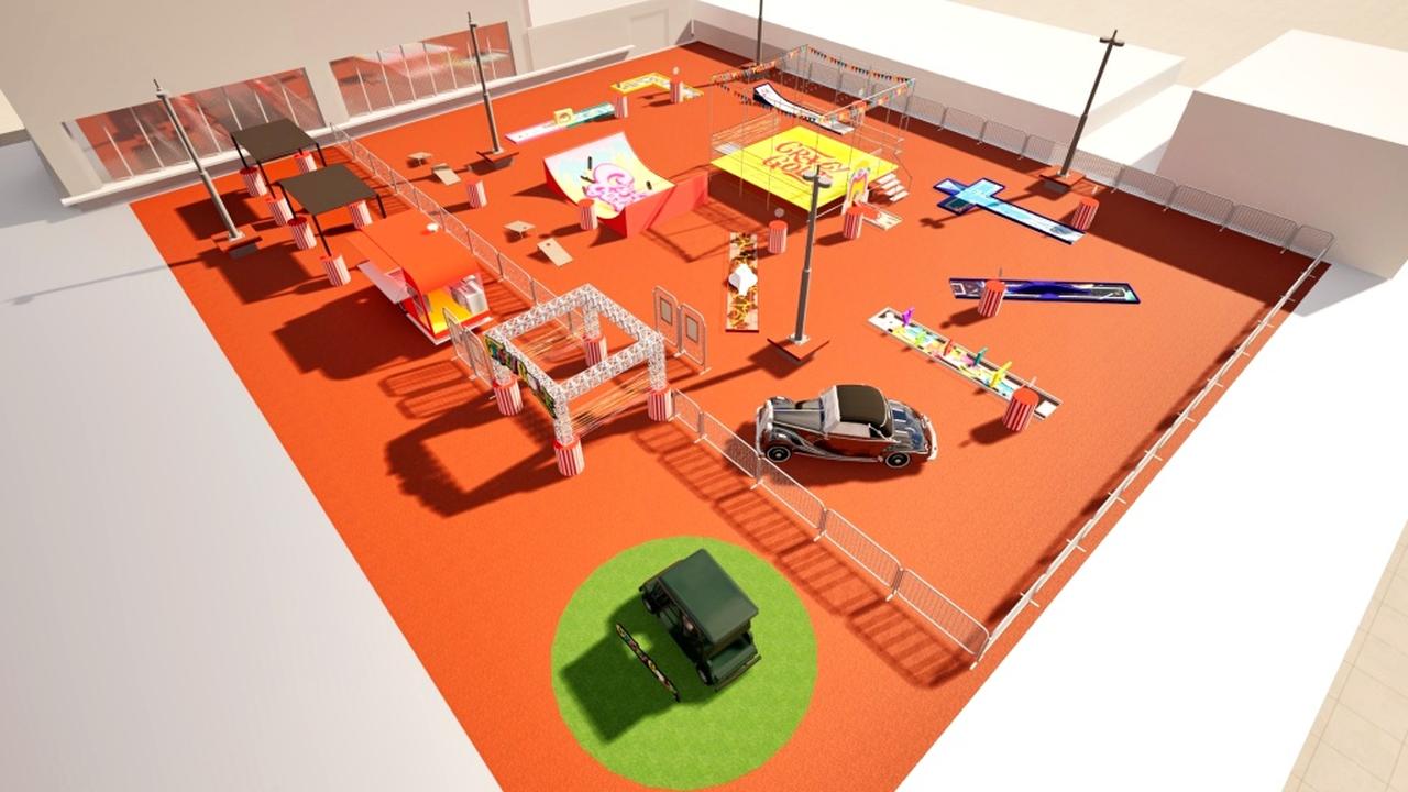画像: 横浜ワールドポーターズの屋上にオープンした新感覚のパターゴルフ施設
