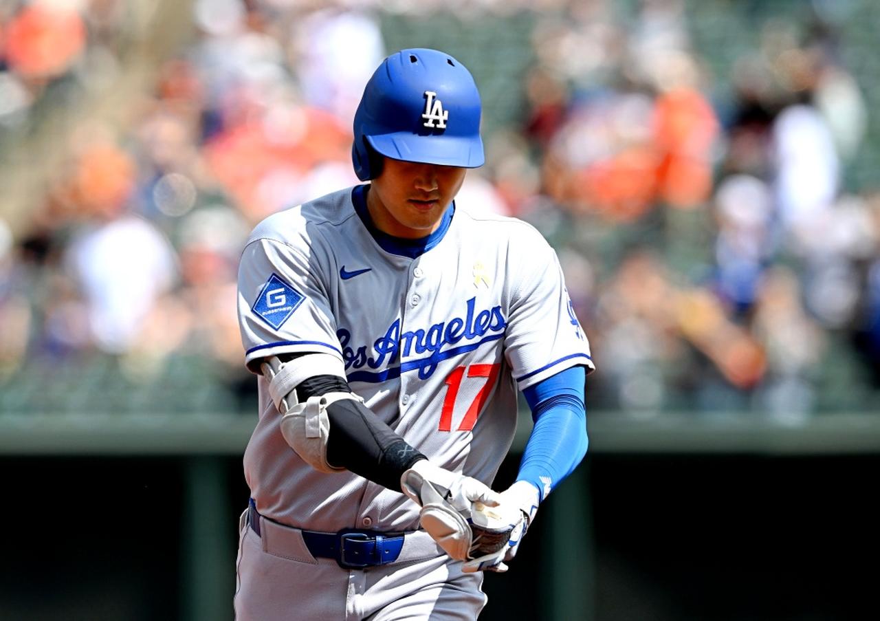 画像: "パッティングポーズ"を見せた大谷翔平（PHOTO/Getty Images）
