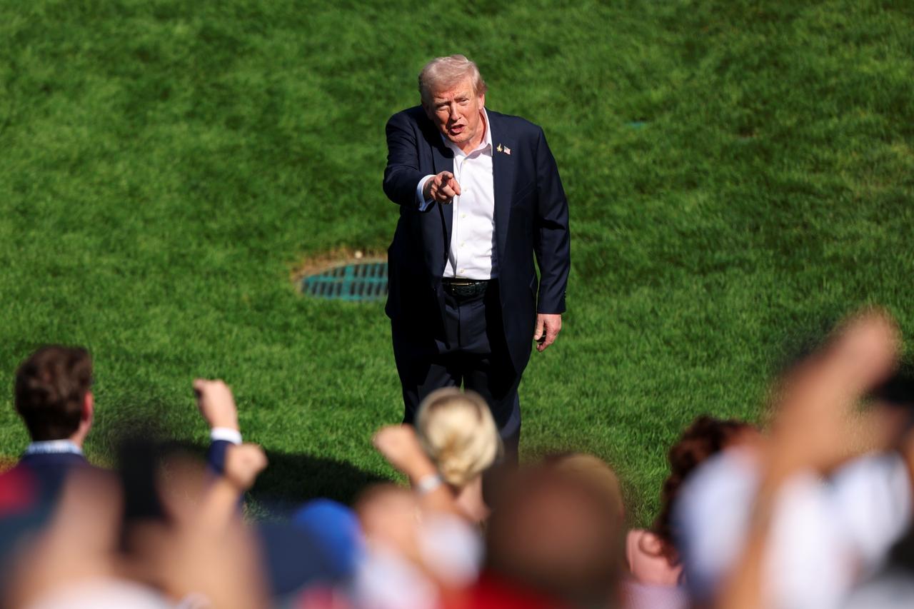 画像: ドナルド・トランプ米大統領も駆けつけ、選手と観客を鼓舞した（PHOTO/PGA of America）