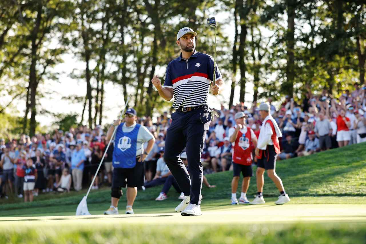 画像: 世界No.1のスコッティ・シェフラーのこのようなガッツポーズが何回見られるか、期待したい（PHOTO/PGA of America）