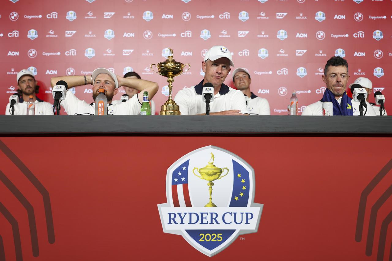 画像: 記者会見に臨むヨーロッパチーム（PHOTO/PGA of America）