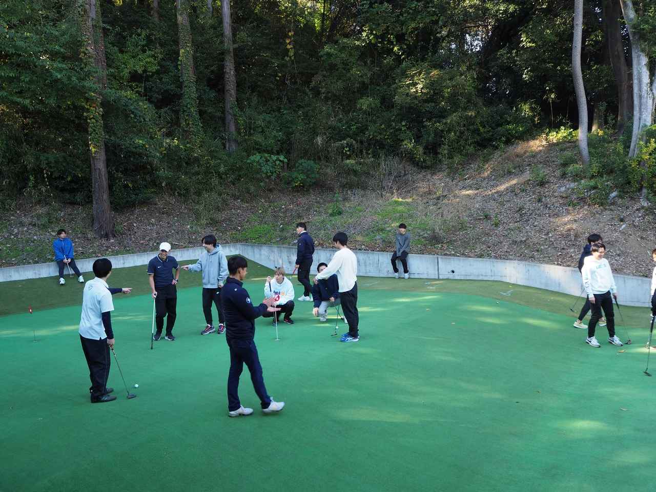 画像: 部員たちが行う「パターゲーム練習」もそのうち取り入れる予定。「管轄は横浜市ですが、誰でも参加できます。年齢層も制限していません」