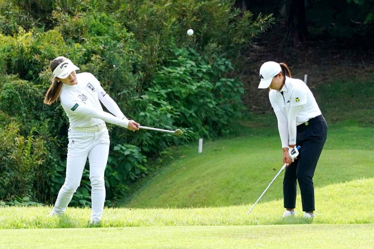 画像: 今大会トップ5以上を目指し、練習ラウンドに励んだ