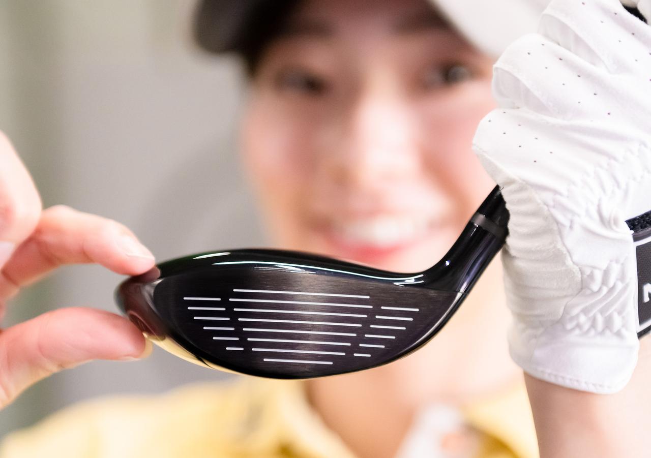 画像: フェースの高さが低めに設定されているので、見た目にもボールが高く上がりそう