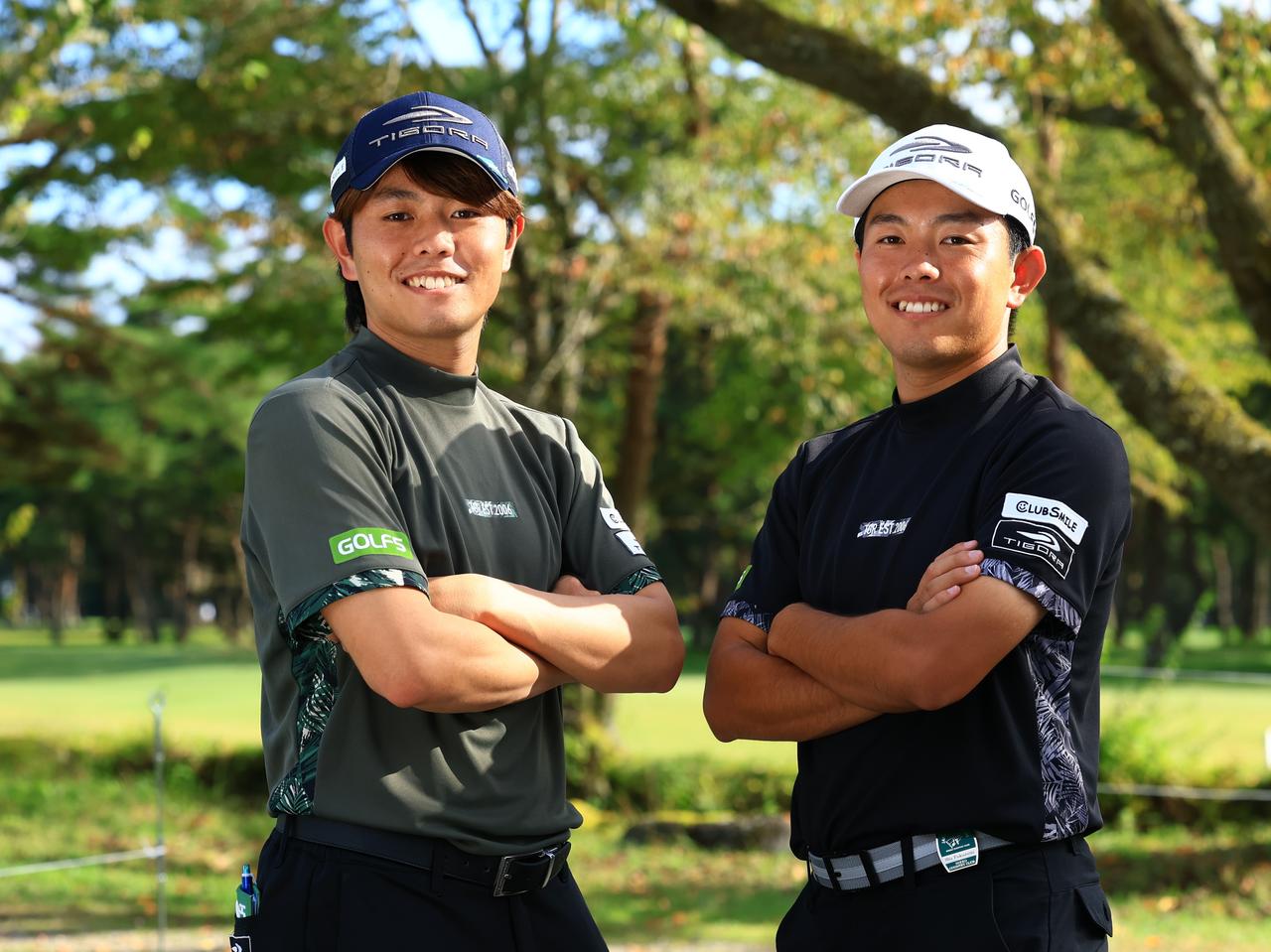 画像: 左が今回キャディを務める兄の福住将で、右がACNツアーで優勝し、日本OPに初出場する弟の修(撮影/大澤進二)