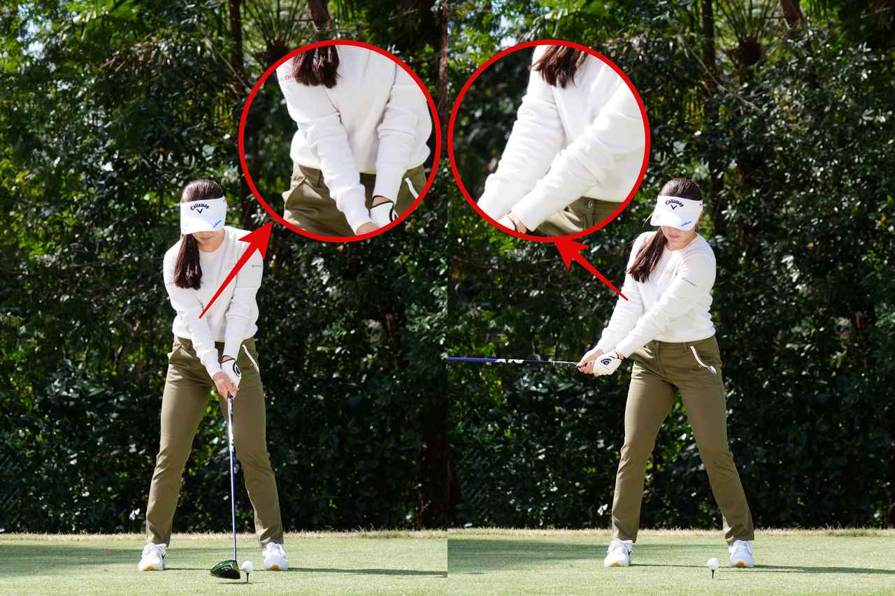 画像: 河本結「JLPGAの意地」が2勝目！ 変則9ホール決戦を制した“右ひじを絞る”アドレスの秘密をプロが解説【勝者のスウィング】 - みんなのゴルフダイジェスト