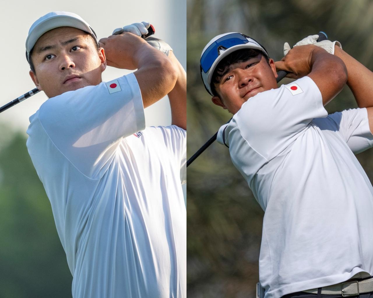 画像: 首位と1打差の4位タイで初日を終えた中野麟太朗(左)と長﨑大星(右)