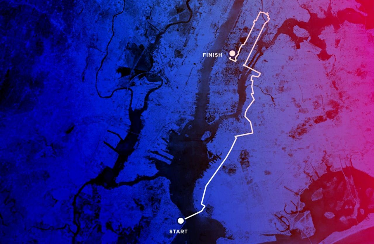 画像: 毎年11月の第一日曜日に行われるマラソン大会。毎年5万人規模のランナーが参加する