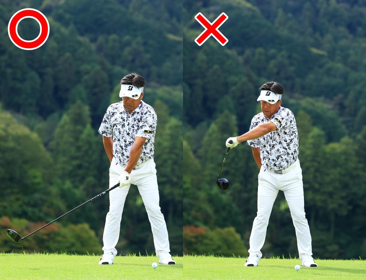 画像: 左手1本で上げる