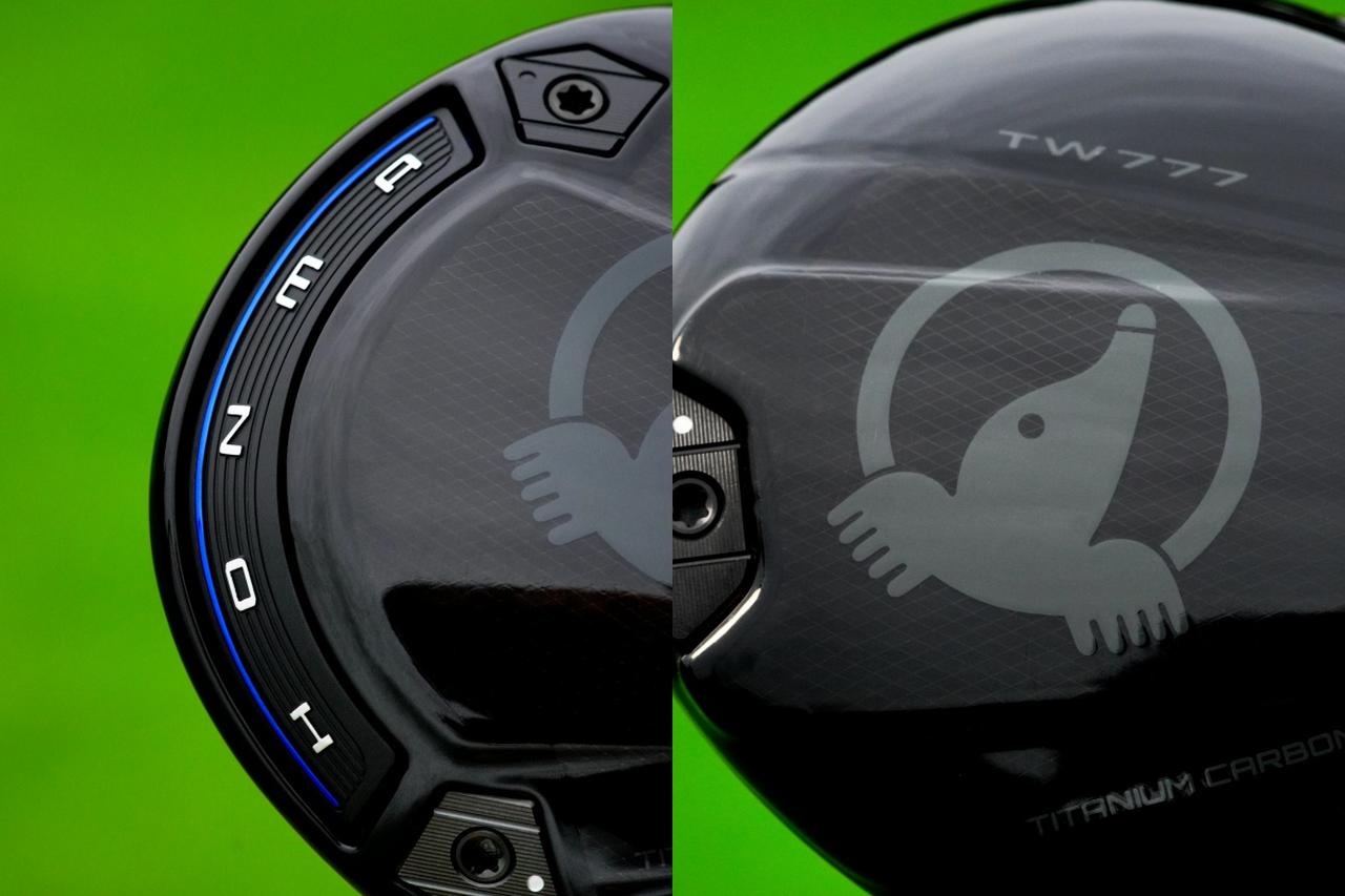 画像: 大きな「モグラロゴ」と新しい「HONMA」ロゴ。伝統とテクノロジーの融合を感じさせるデザインだ。