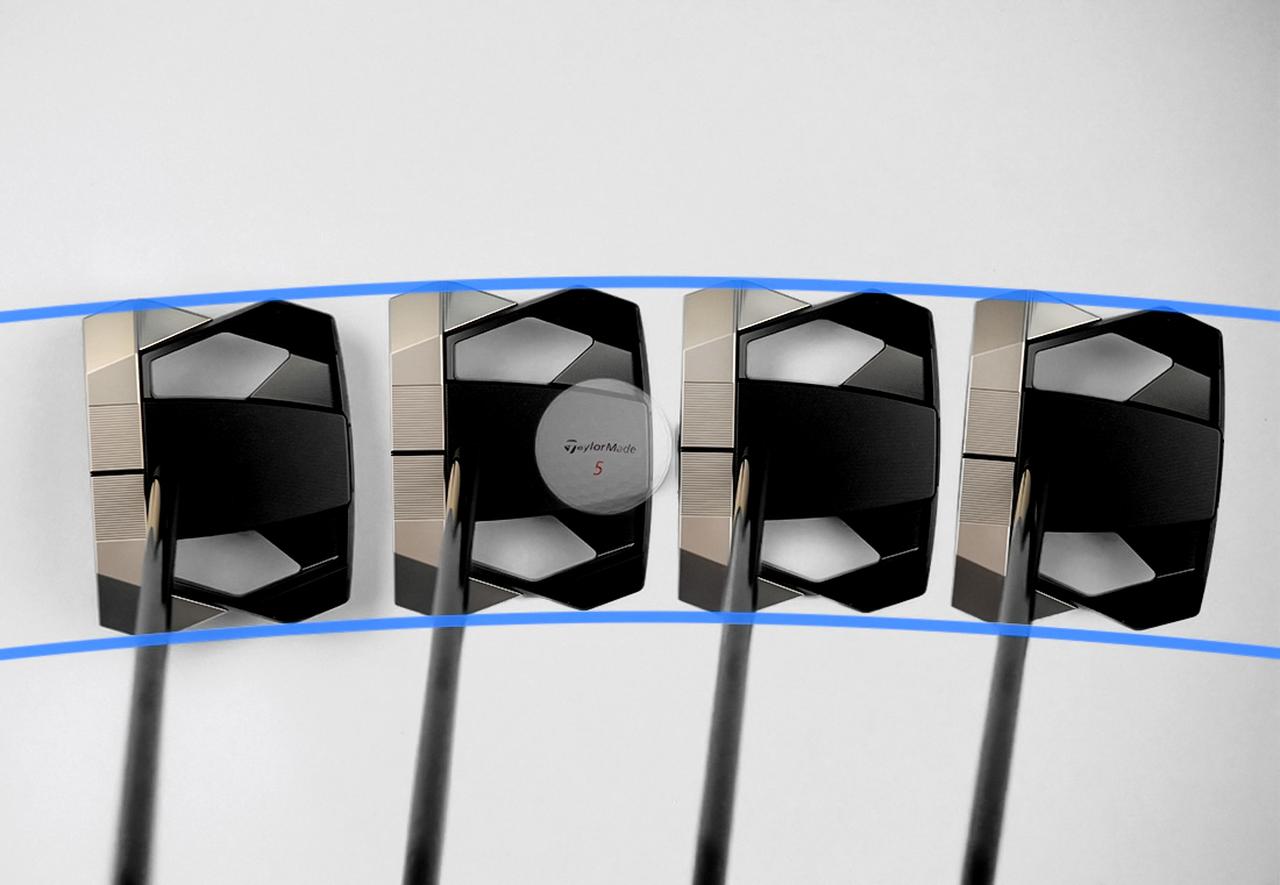 画像: ストレート・トゥ・ストレートに近くても、アークが強いタイプでも常にフェース面が軌道と直角に動かせるのが、『スパイダー ZT』の最大の強み