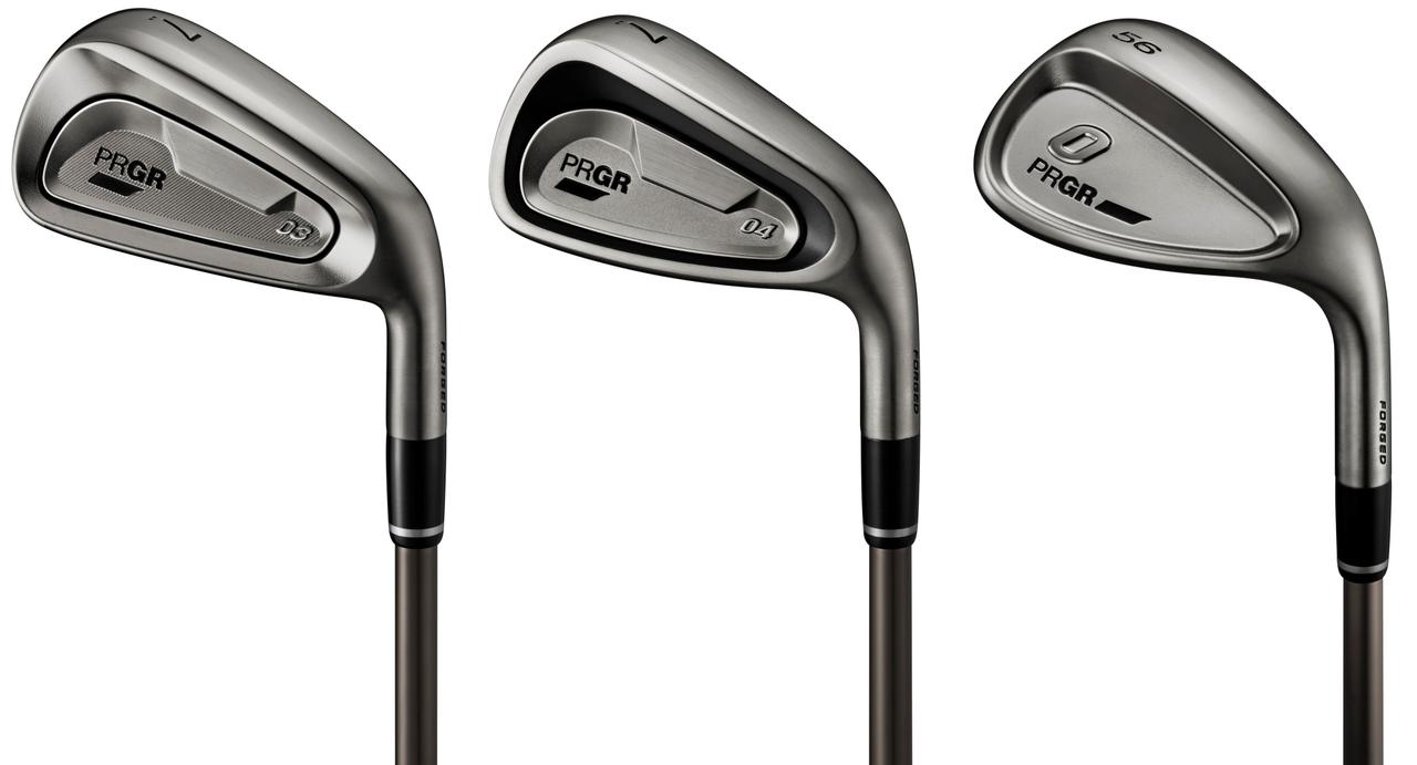 画像: 左から「PRGR 03 IRON」、「PRGR 04 IRON」、「PRGR 0 WEDGE」