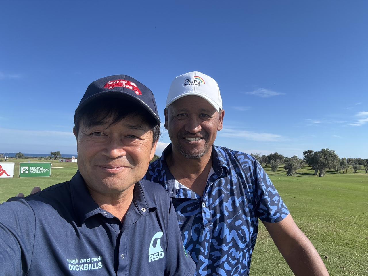 画像: マイケル・キャンベルと一緒に