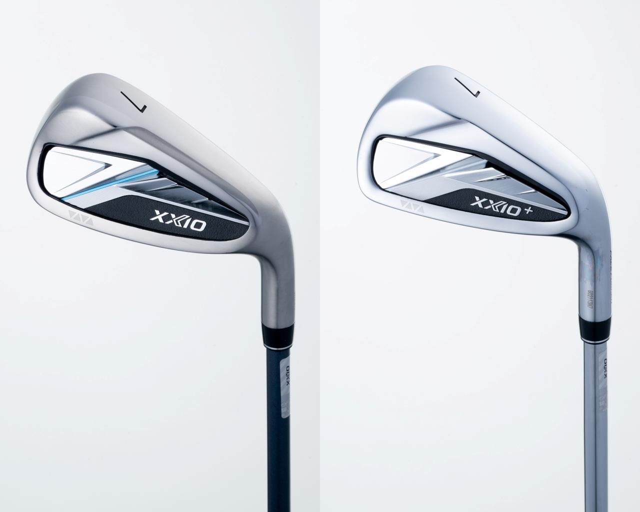 画像: 左が「XXIO 14 アイアン」、右が「XXIO 14+ アイアン」
