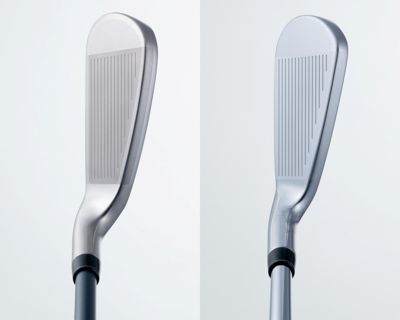 画像: 左が「XXIO 14 アイアン(#7)」、右が「XXIO 14+ アイアン(#7)」